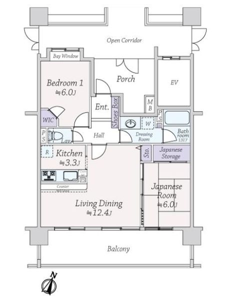 ゼファー東川口けやき通り間取り図