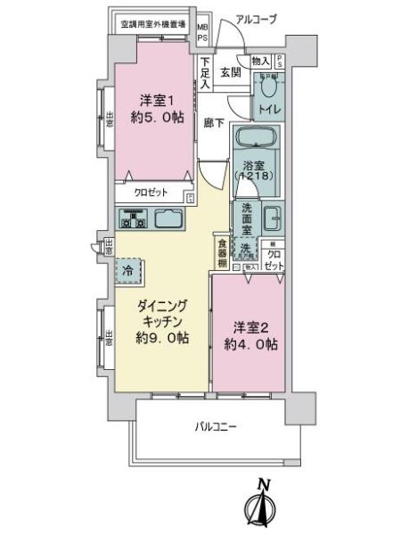 グローベル志村坂上プライムシティ間取り図