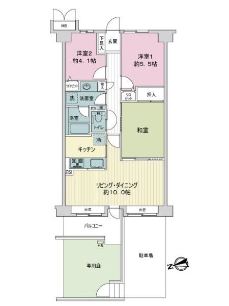 アーベントハイム戸田公園ＡＮＮＥＸ間取り図