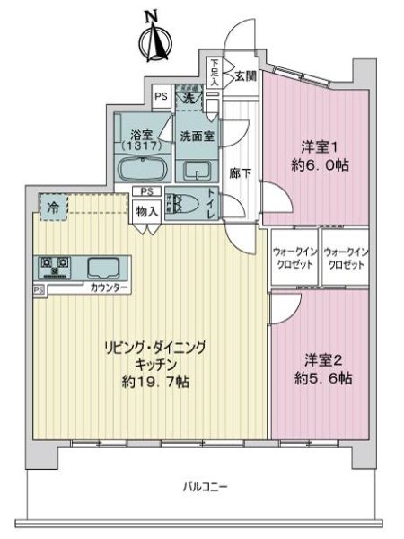 クオス仲町台レジデンシャルステージ間取り図