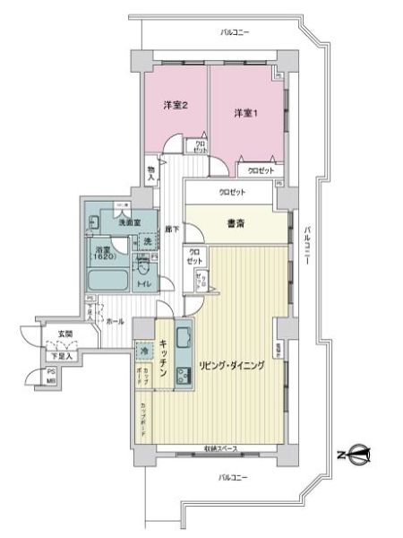 ザ・タワー中島公園ラピス・ライオンズスクエア間取り図