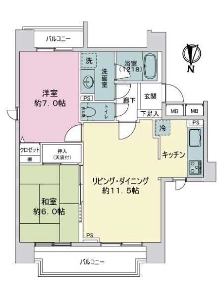 プライムスクエアー浦和常盤間取り図