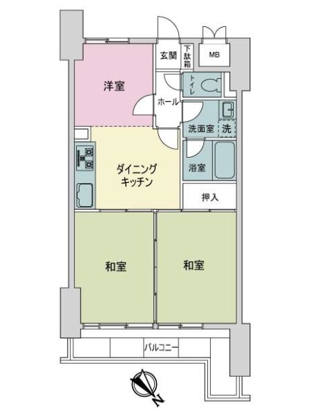 シティマンション平尾２間取り図
