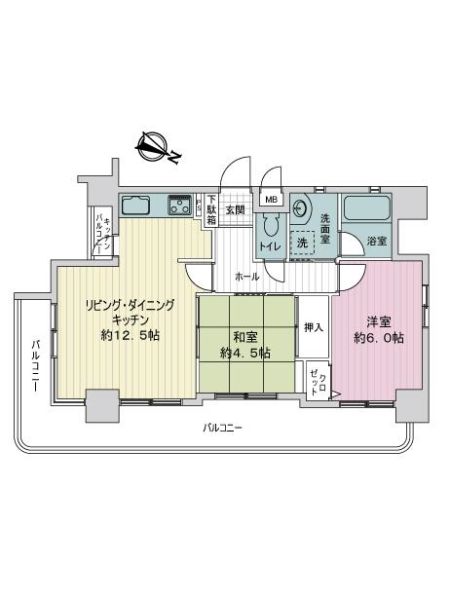 イーデンハイツオクトピア間取り図