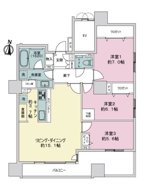 ライオンズ札幌ノースシティ + 間取り