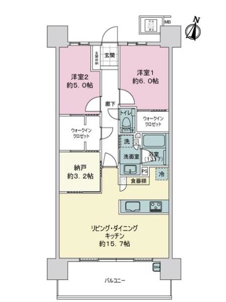 ライオンズ東翠町間取り図