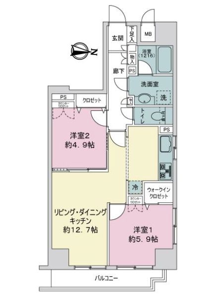 グランベル　フォーシーズンズ　タワー間取り図