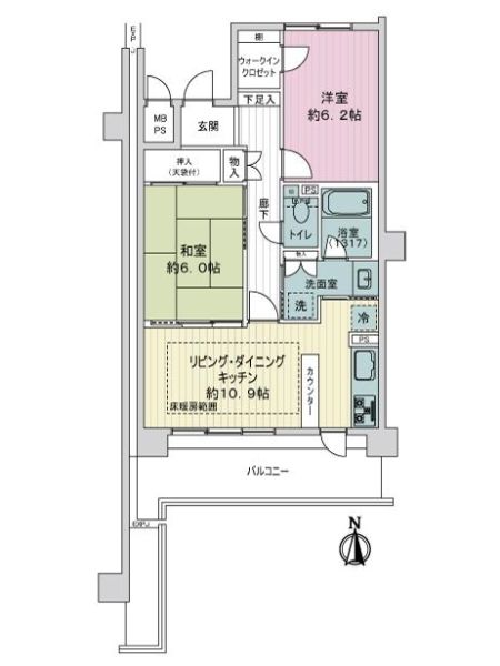 ライオンズマンション京都山科ガーデンシティ間取り図