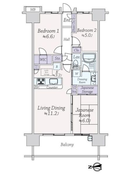 ザクス間取り図