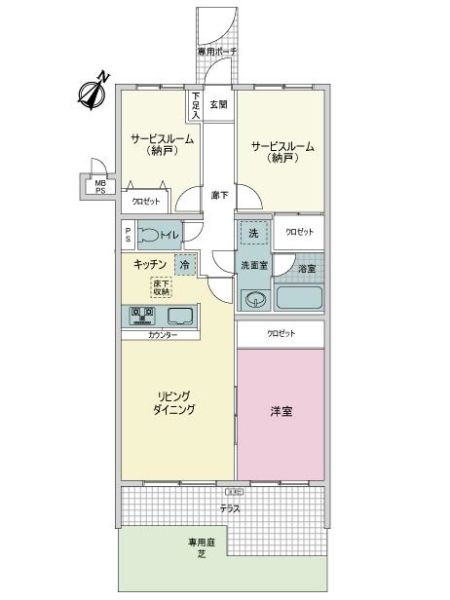 ライオンズマンション相模が丘第２間取り図