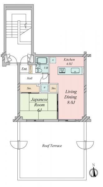清新中央ハイツ１ー４号棟間取り図