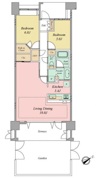 プラウド藤沢イースト間取り図
