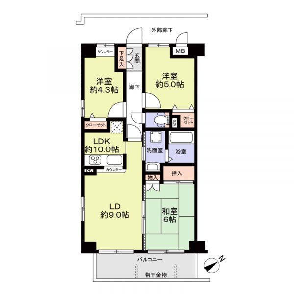 アーバネスト船橋三咲間取り図