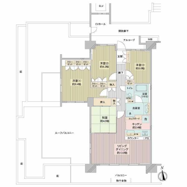 シーズンプレイスC棟間取り図