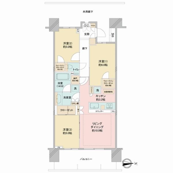 パークホームズ立川間取り図