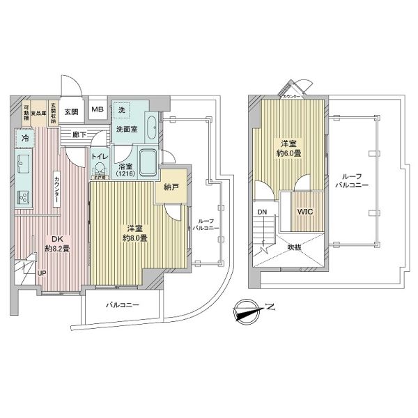 ベルジュール大塚間取り図