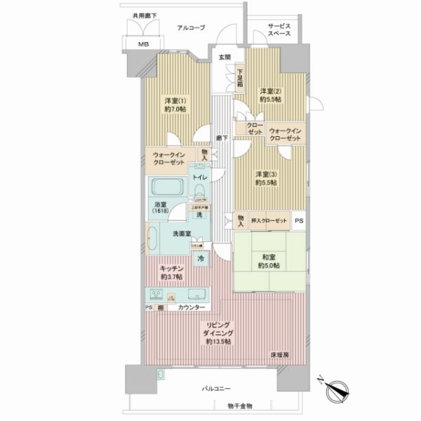 ジオ多摩センター間取り図