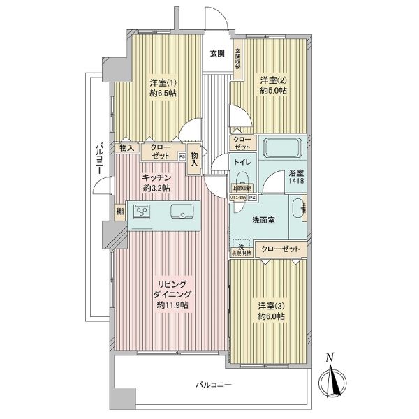 ザ・ヴィスタ大森スールトーレ間取り図