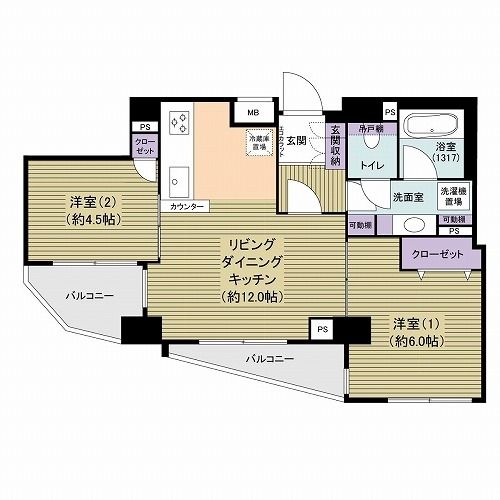 ヴェルビュ東陽町間取り図