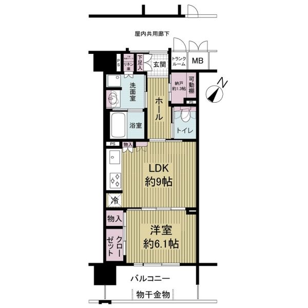 ユニエス南千里丘間取り図