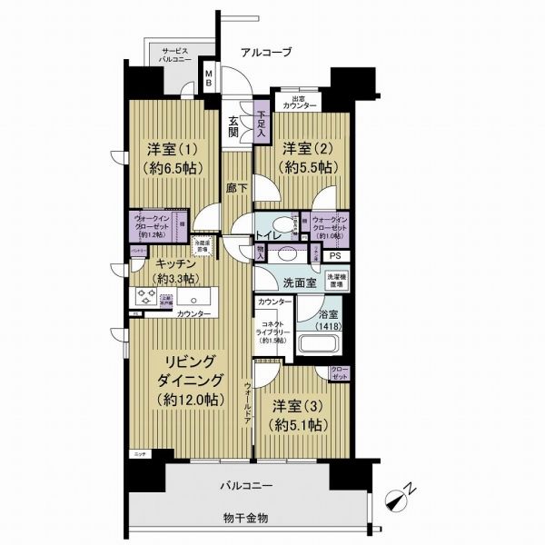 ウエリス柏間取り図