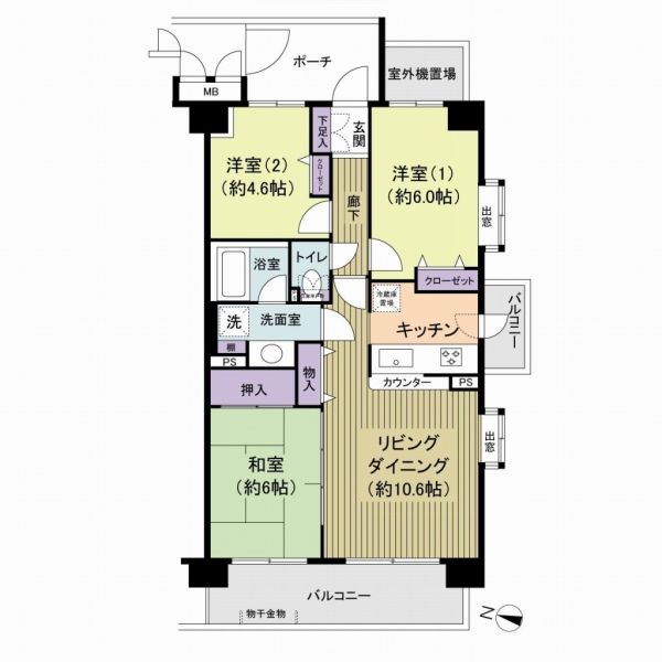 レックスハイム赤羽間取り図