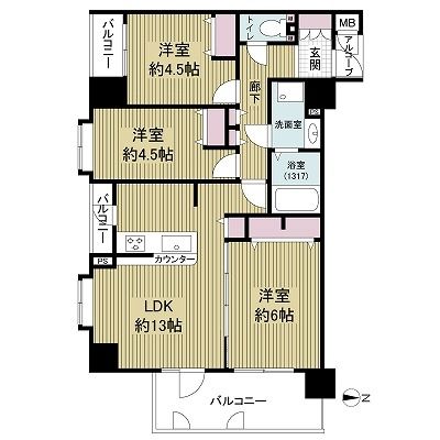 ファミール夕陽ヶ丘学園坂間取り図