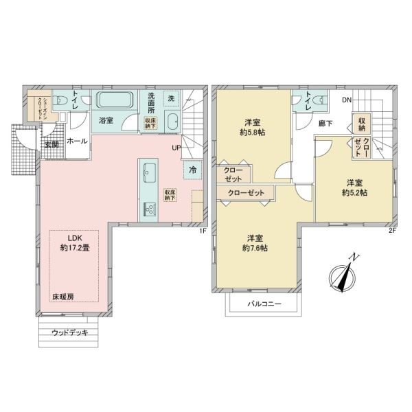 神奈川県横浜市神奈川区 六角橋５丁目間取り図