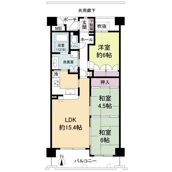 シャルマンコーポ西陣間取り図