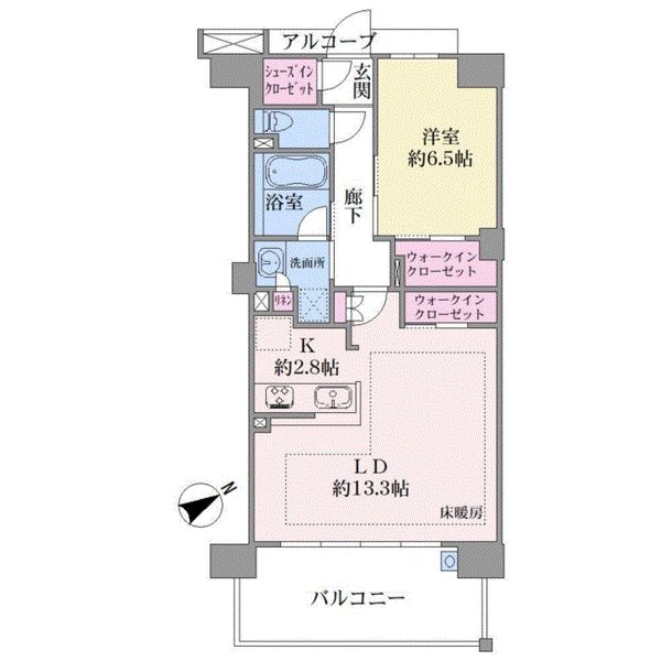 ノブレス日吉ＷＥＳＴ間取り図