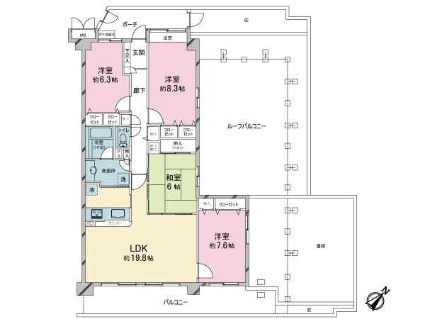 コスモ横浜常盤台公園間取り図