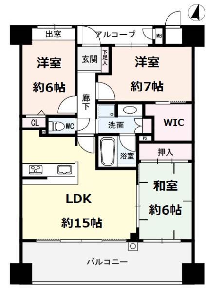 サーパス小鶴新田駅前間取り図