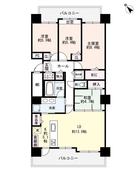 ディーグラフォート東札幌フロールコート間取り図