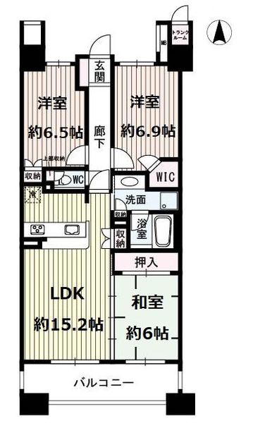 グランステイツ上杉北間取り図