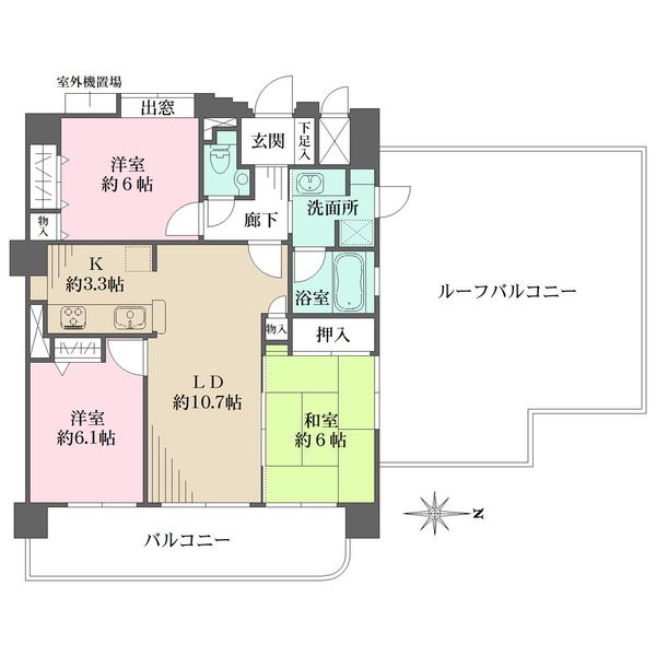 ルイシャトレ下鴨本通間取り図
