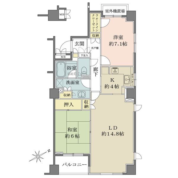 明石町パークハウス間取り図
