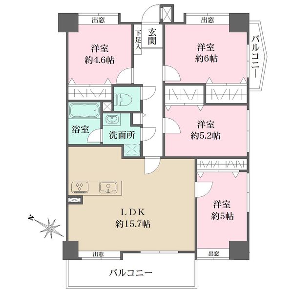 JGMヴェルデ春日間取り図