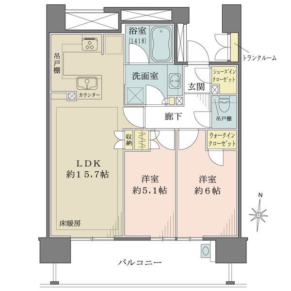 プレサンスタワー久屋大通ザ・レジデンス間取り図