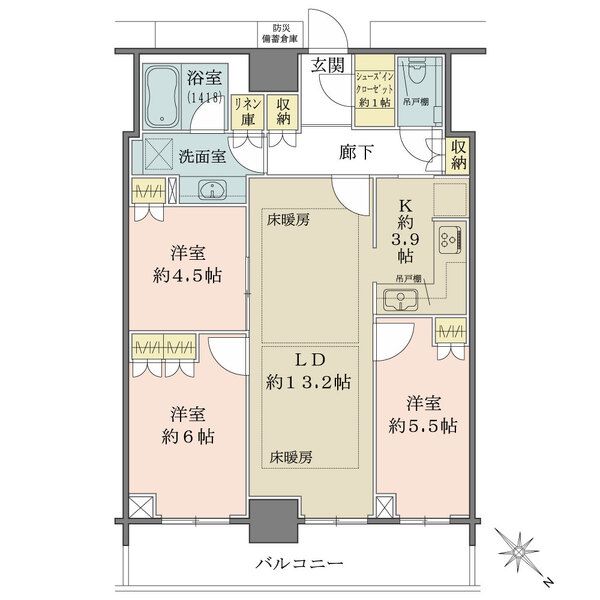 hitoto広島The Tower間取り図