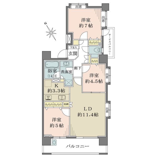 パーク・ノヴァ船橋本町間取り図