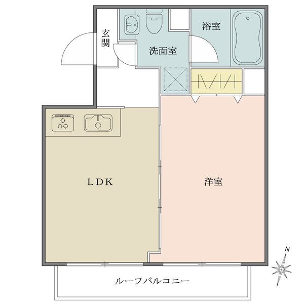 エルハイム麹町間取り図