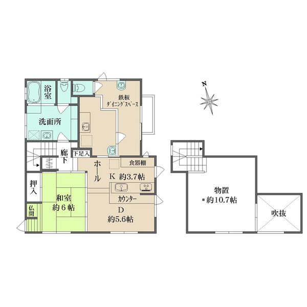 広島県広島市安佐南区 伴南５丁目間取り図