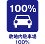 敷地内駐車場１００％